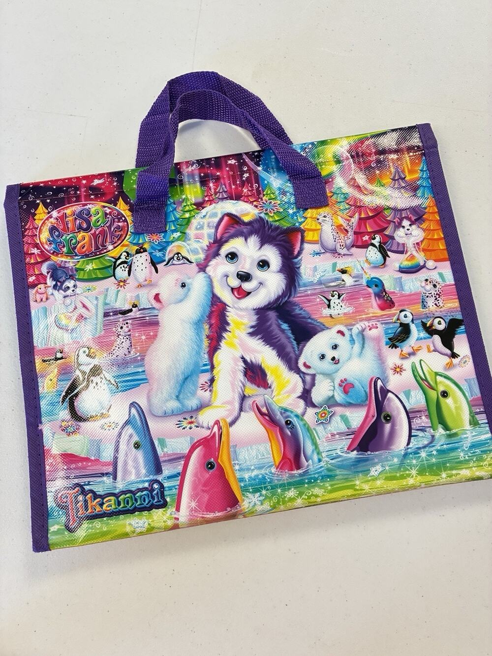 Lisa Frank 2020 Tikiani Trifold Portfolio (SK045) School Binder Folder 10x13